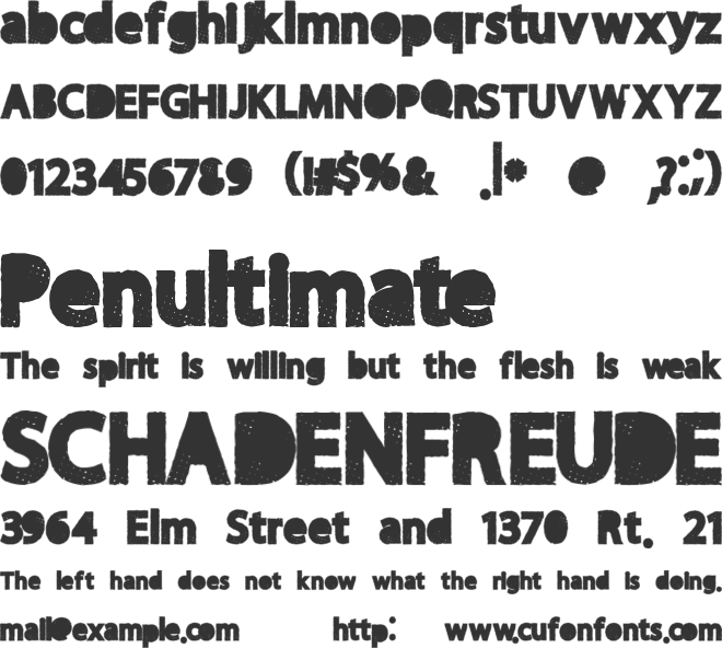 MoreParty font preview