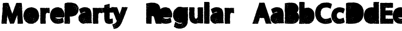 MoreParty Regular font