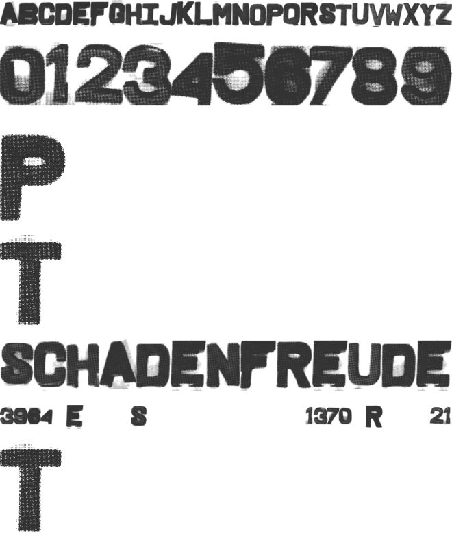 FridgeLetters font preview