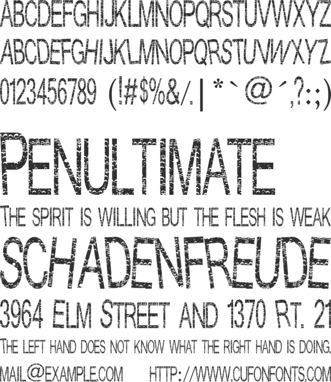 Slightly Intoxicated font preview