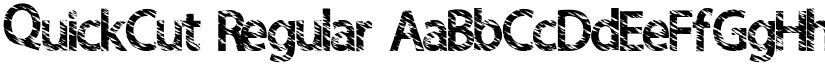 QuickCut Regular font