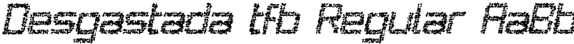 Desgastada tfb Regular font