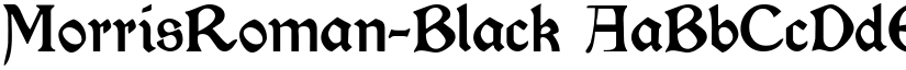 MorrisRoman-Black font
