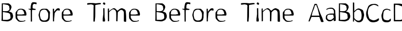 Before Time Before Time font