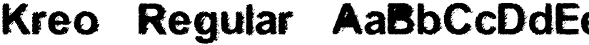 Kreo Regular font