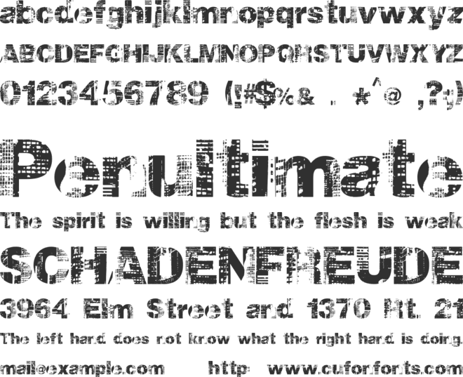 hollavetica font preview