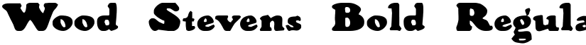 Wood Stevens Bold Regular font