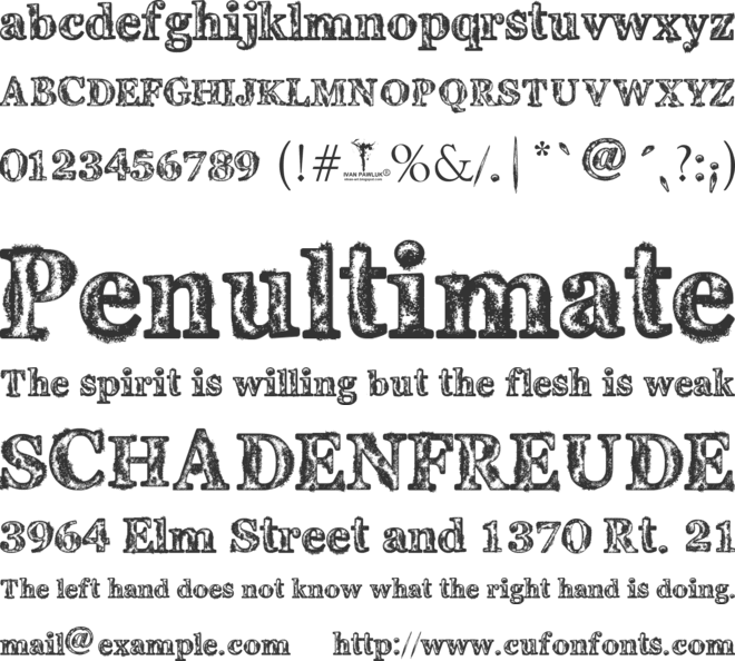 Coral Oxid font preview