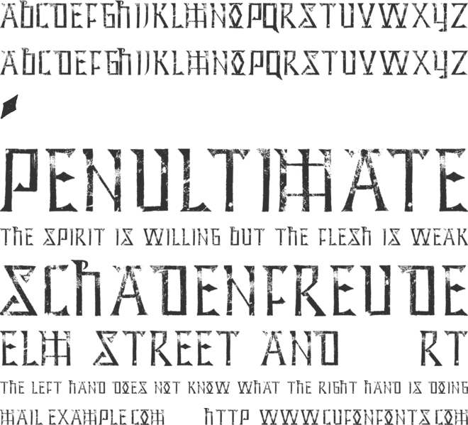 Hidden Archives font preview