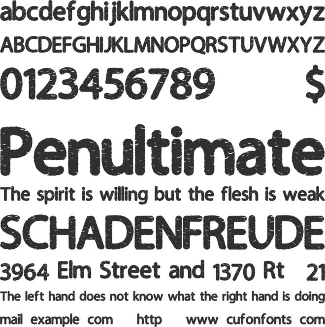 GreatCamp font preview