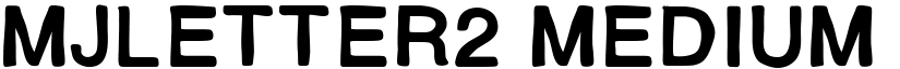 MJletter2 Medium font