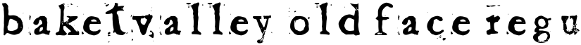 Baketvalley Old Face Regular font