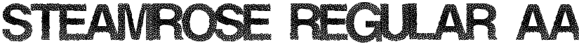 SteamRose Regular font