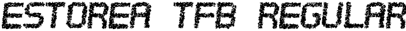 Estorea tfb Regular font