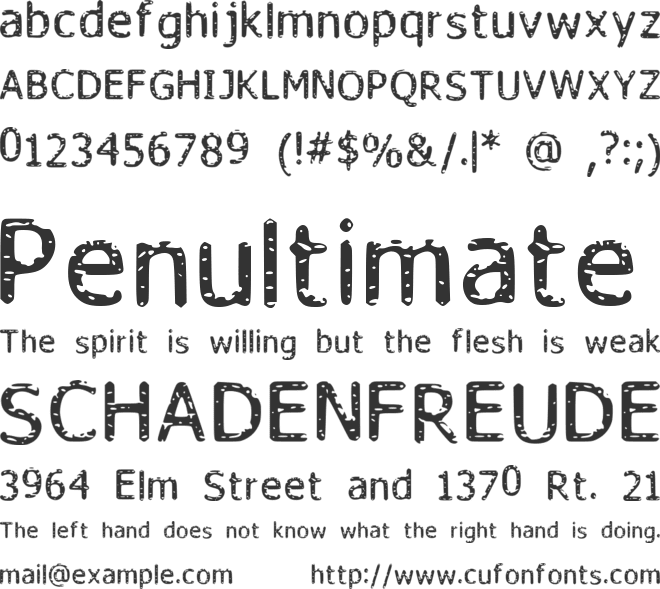 Fada font preview