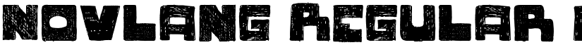 Novlang Regular font