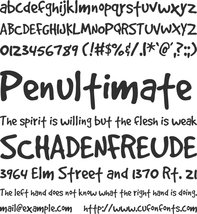 Good Dog font preview