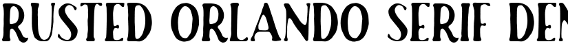 Rusted Orlando Serif Demo Regular font