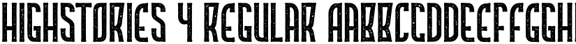Highstories 4 Regular font