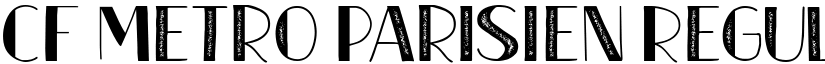 CF Metro Parisien Regular font