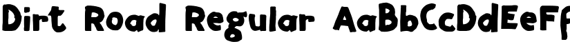 Dirt Road Regular font