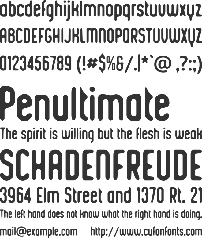 Romantico font preview