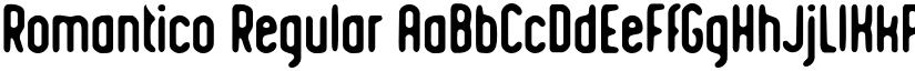 Romantico Regular font