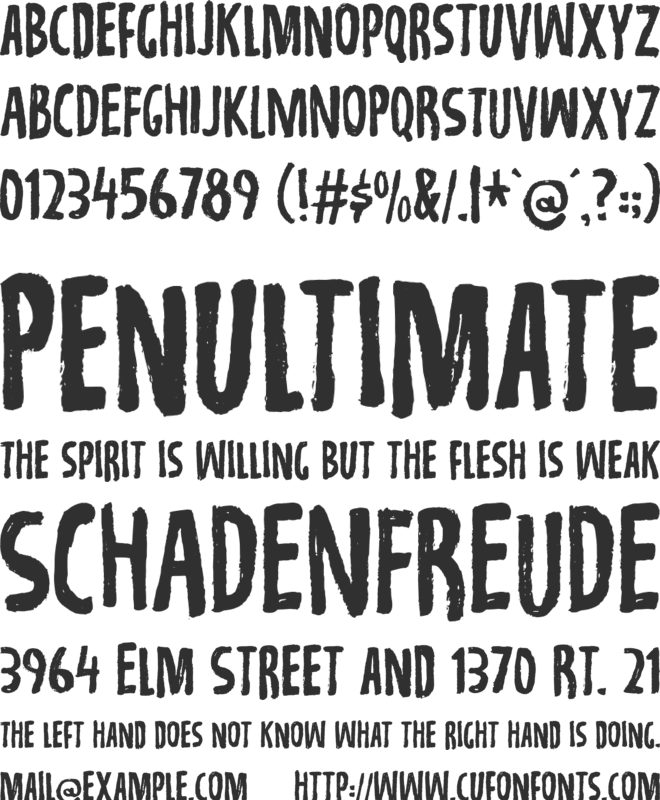 Repetition DEMO font preview