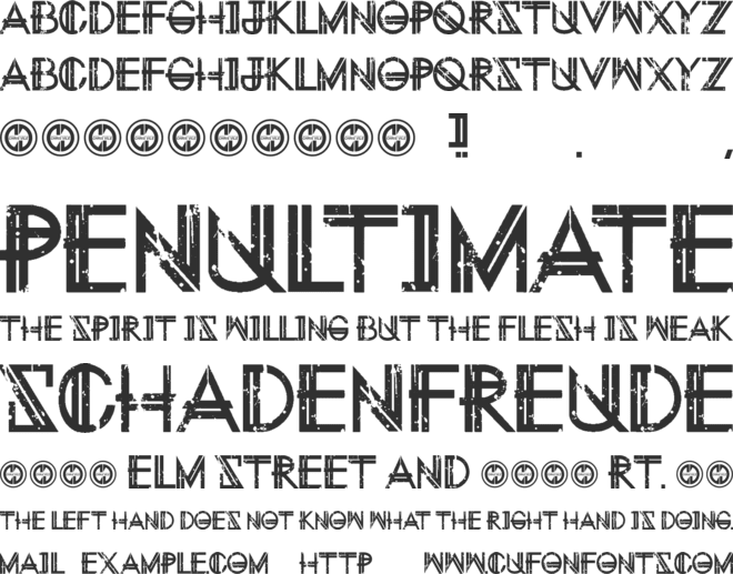 Eternity Tomorrow font preview