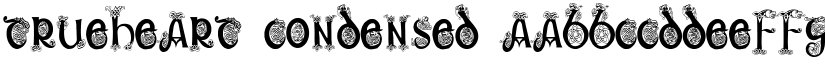 Trueheart Condensed font