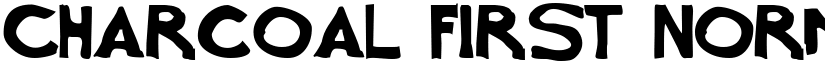 Charcoal first Normal font