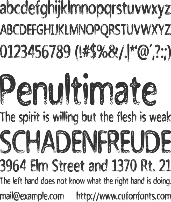 Nicholazzo font preview