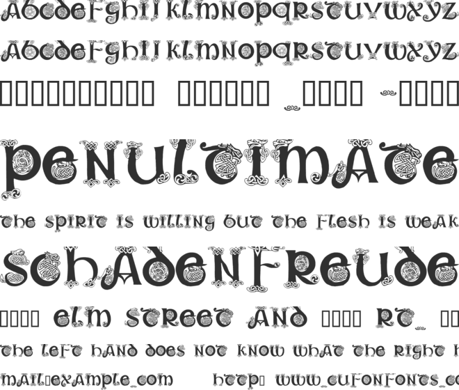 Trueheart font preview