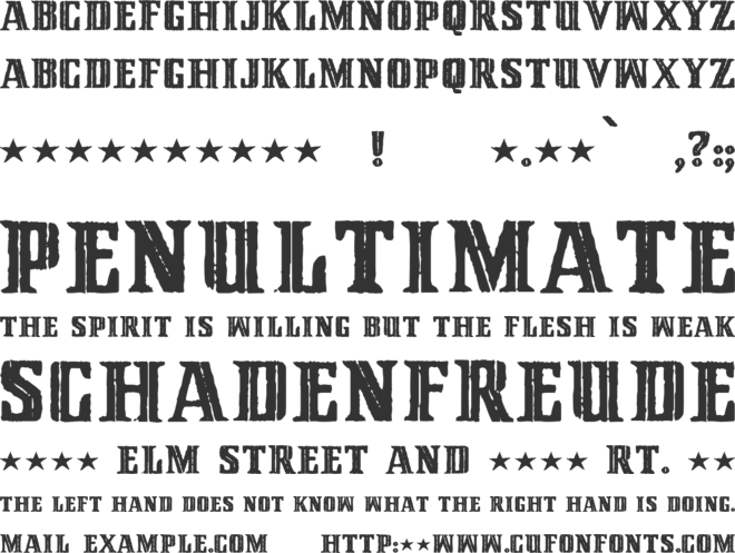 Cinquenta Mil Meticais font preview