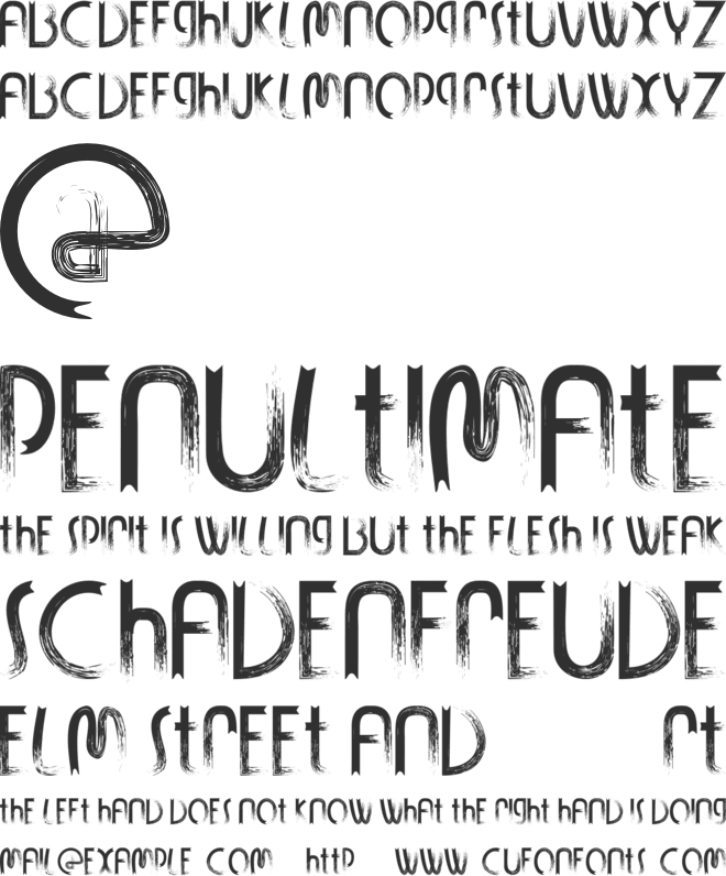 STROKIN font preview