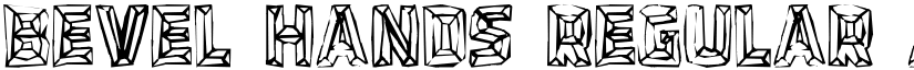 BEVEL HANDS Regular font