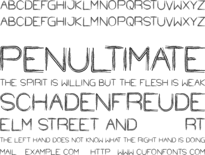 STRAW HAT font preview