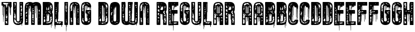 Tumbling Down Regular font