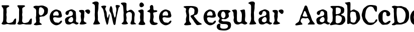 LLPearlWhite Regular font