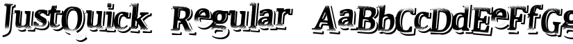 JustQuick Regular font