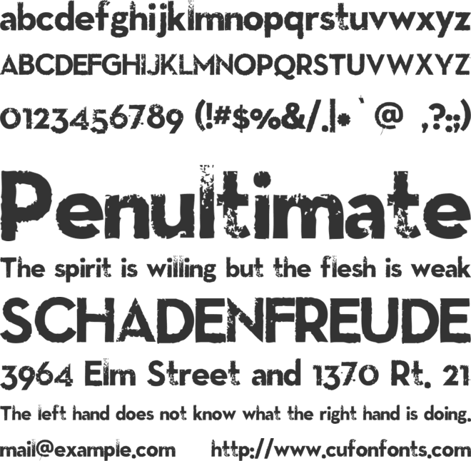 LLNitro font preview