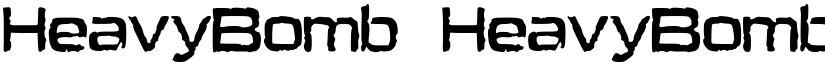 HeavyBomb HeavyBomb font