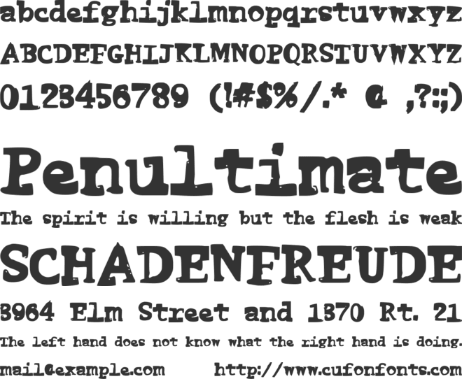 FunnyMe font preview