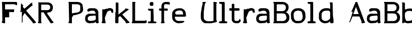 FKR ParkLife UltraBold font