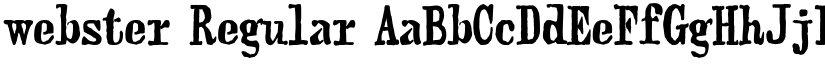 webster Regular font