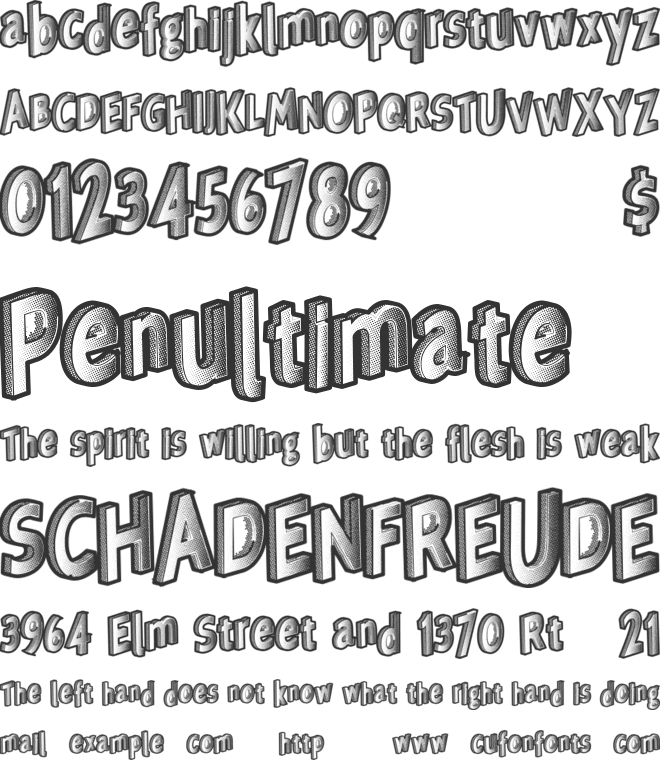 VeryRich font preview