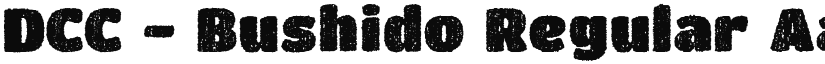 DCC - Bushido Regular font