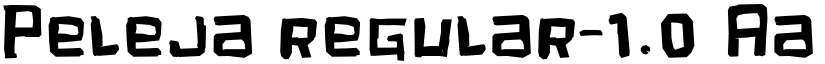 Peleja regular-1.0 font