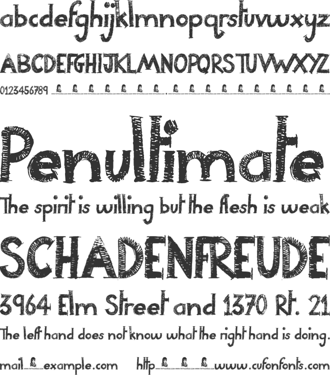 Night Adder font preview