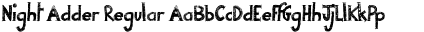 Night Adder Regular font